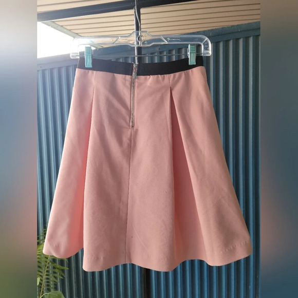 Reserved Pink Skirt  Let's Be Beautiful Skater Skirt Barbiecore Bobby Socks 36 - Picture 5 of 11